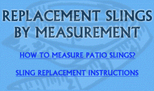 How to measure and install patio slings
