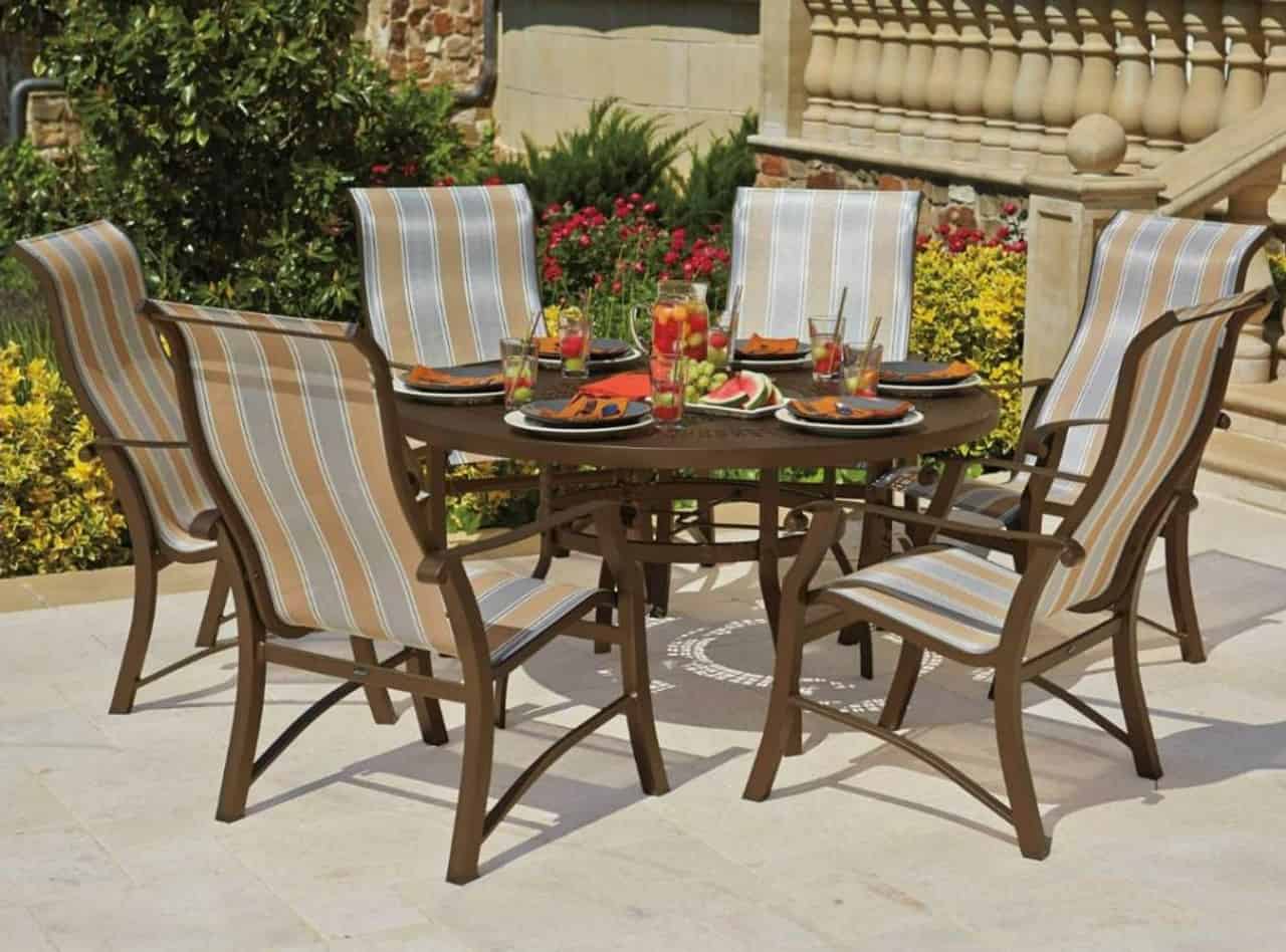 Woodard patio sling furniture